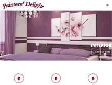 Tablet Screenshot of paintersdelight.ws